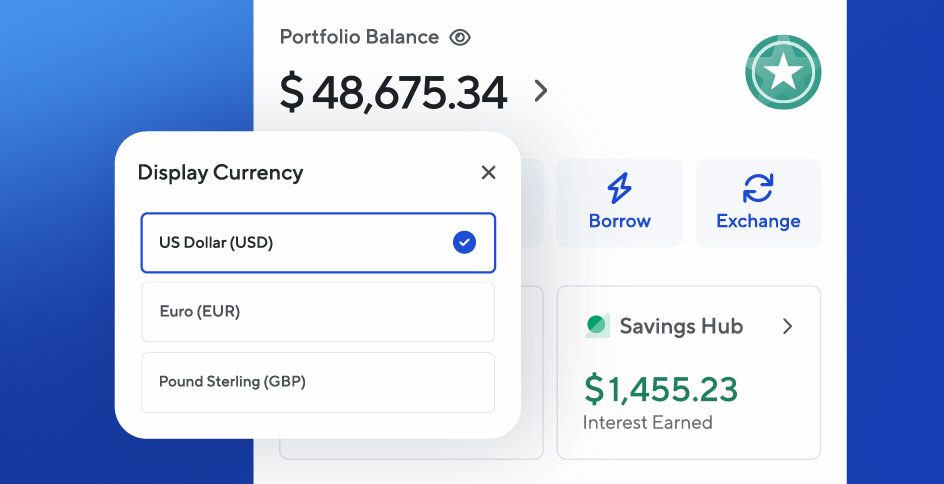 View Your Account in EUR & GBP