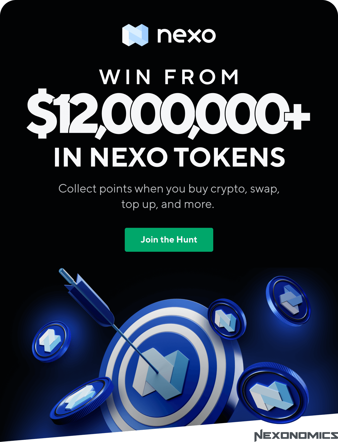 Win from $12,000,000+ in NEXO Tokens