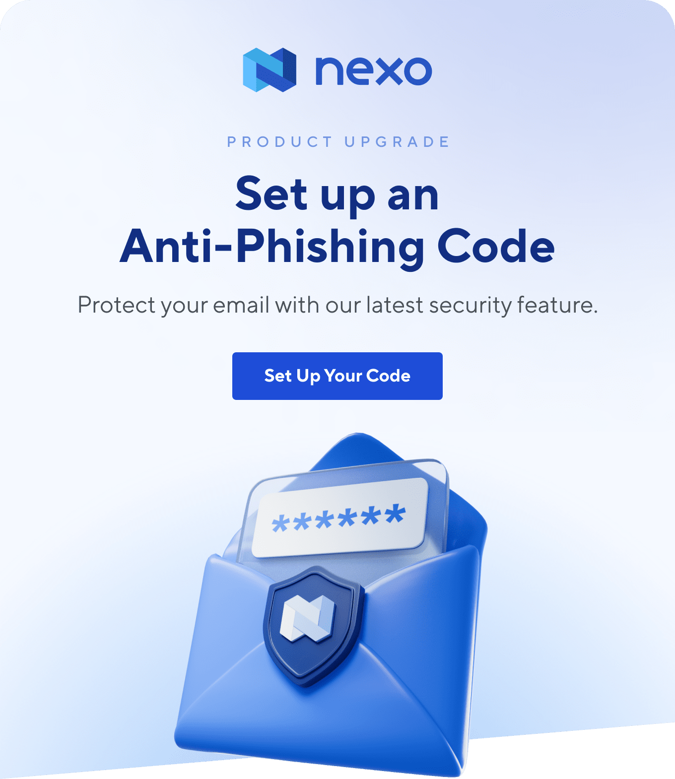 Set up an Anti-Phishing Code