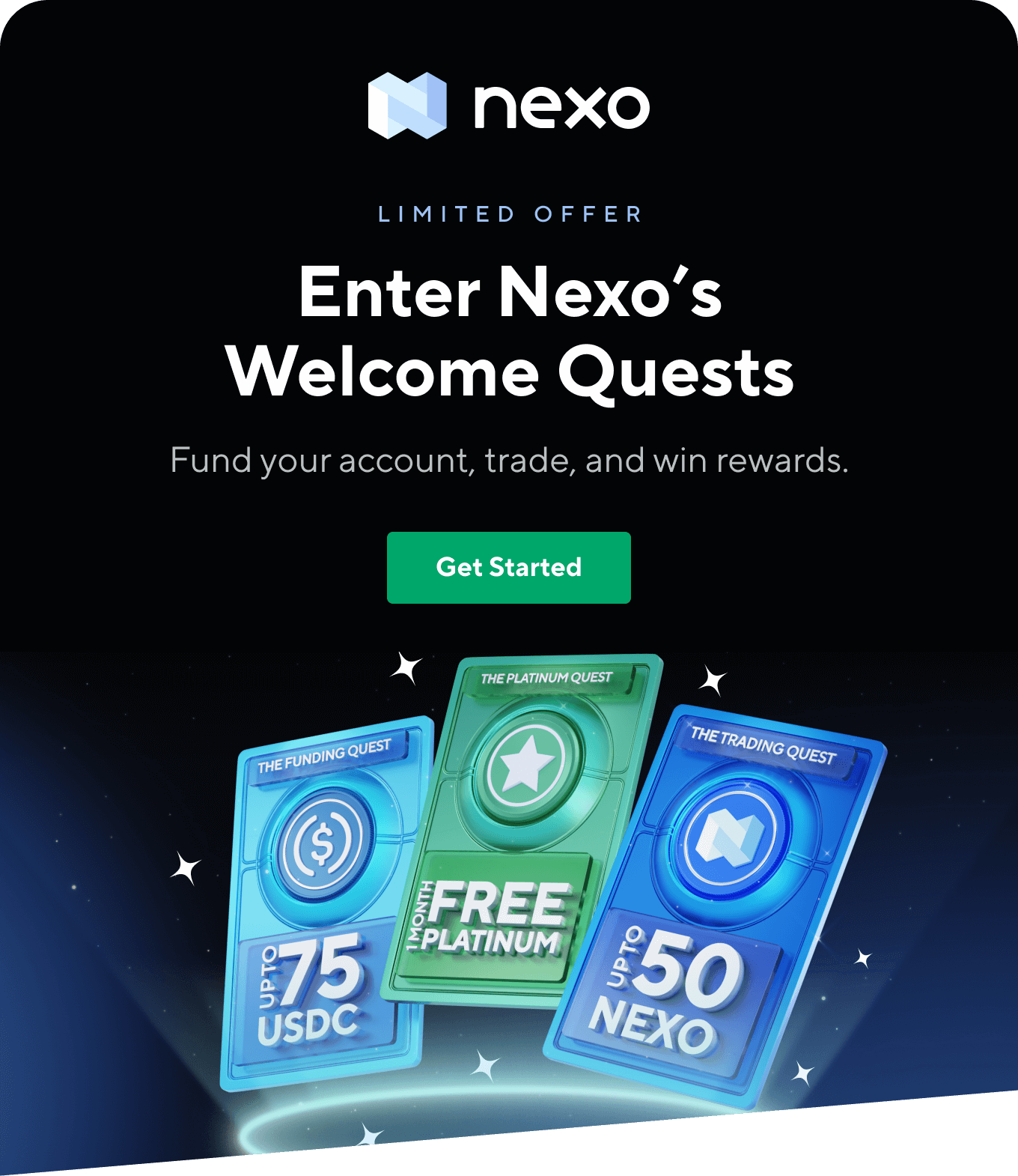  Enter Nexo's Welcome Quests